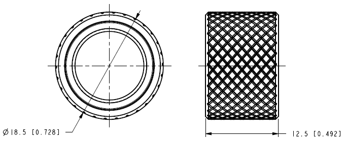 Thread Protector with High Temperature Viton Rubber O-Ring - 1/2