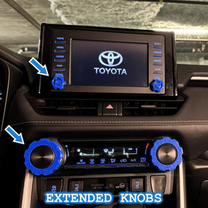 Toyota RAV4 HVAC AC Air Conditioner Temperature Knob Extension Covers  (5th Generation 2019-2024) *Free Shipping*