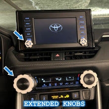 Toyota RAV4 Volume Radio Knob Extension Covers (5th Generation 2019-2024) *Free Shipping*