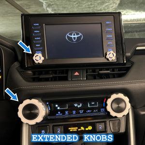 Toyota RAV4 Volume Radio Knob Extension Covers (5th Generation 2019-2024) *Free Shipping*