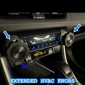 Toyota RAV4 HVAC AC Air Conditioner Temperature Knob Extension Covers  (5th Generation 2019-2024) *Free Shipping*