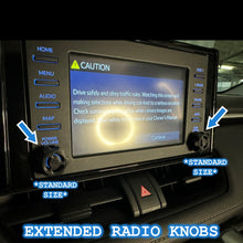 Toyota RAV4 Volume Radio Knob Extension Covers (5th Generation 2019-2024) *Free Shipping*