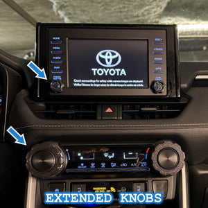 Toyota RAV4 Volume Radio Knob Extension Covers (5th Generation 2019-2024) *Free Shipping*