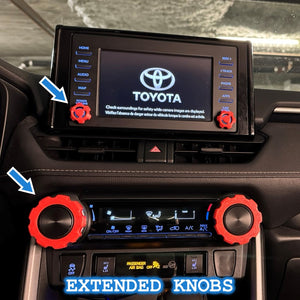 Toyota RAV4 Volume Radio Knob Extension Covers (5th Generation 2019-2024) *Free Shipping*